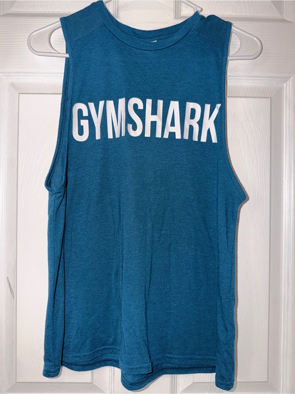 Gymshark Teal Tank Top with White Logo